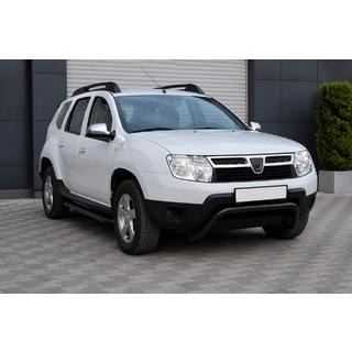 Priekšējais aizsargstienis ST011 Black (nerūsējošais tērauds) Dacia Duster 2008–2018 foto 3