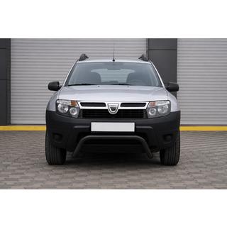 Priekšējais aizsargstienis ST011 Black (nerūsējošais tērauds) Dacia Duster 2008–2018 foto 4