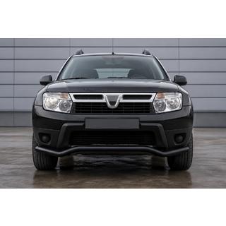 Priekšējais aizsargstienis ST012 Black (nerūsējošais tērauds) Dacia Duster 2008–2018
