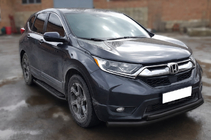 Honda CRV 2017–2022 Priekšējais aizsargstienis ST014 Black (2016-2019, nerūsējošais tērauds) foto 2