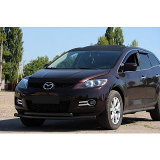 Priekšējais aizsargstienis ST014 Black (nerūsējošais tērauds) Mazda CX-7 2006–2012 foto 1