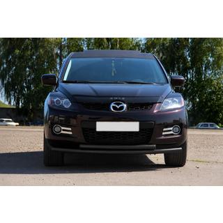 Priekšējais aizsargstienis ST014 Black (nerūsējošais tērauds) Mazda CX-7 2006–2012 foto 2