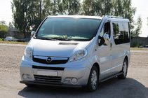 Renault Trafic 2001–2015 Priekšējais aizsargstienis ST014 Black (nerūsējošais tērauds) foto 1