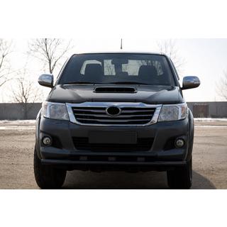 Priekšējais aizsargstienis ST014 Black (nerūsējošais tērauds) Toyota Hilux 2006–2015 foto 1