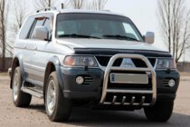 Mitsubishi Pajero Sport 1996–2007 Kengurustienis QT007 (nerūsējošais tērauds) foto 2