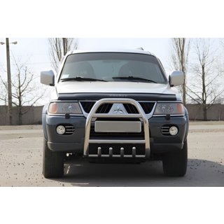 Kengurustienis QT007 (nerūsējošais tērauds) Mitsubishi Pajero Sport 1996–2007 foto 1