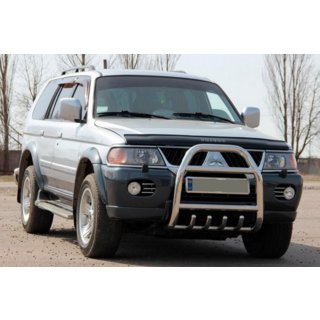 Kengurustienis QT007 (nerūsējošais tērauds) Mitsubishi Pajero Sport 1996–2007 foto 2