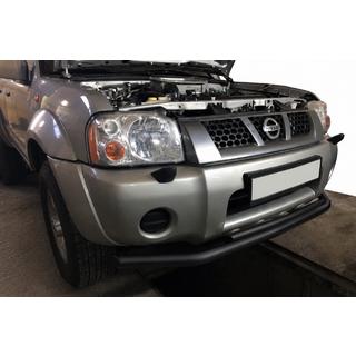 Priekšējais aizsargstienis ST014 Black (nerūsējošais tērauds) Nissan NP300 1999–2015