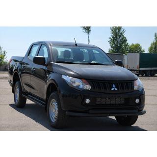 Priekšējais aizsargstienis ST014 Black (nerūsējošais tērauds) foto 3