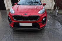 Kia Sportage 2015–2021 Priekšējais aizsargstienis ST014 Black (nerūsējošais tērauds) foto 2
