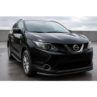 Priekšējais aizsargstienis ST014 Black (nerūsējošais tērauds) Nissan Qashqai 2014–2021
