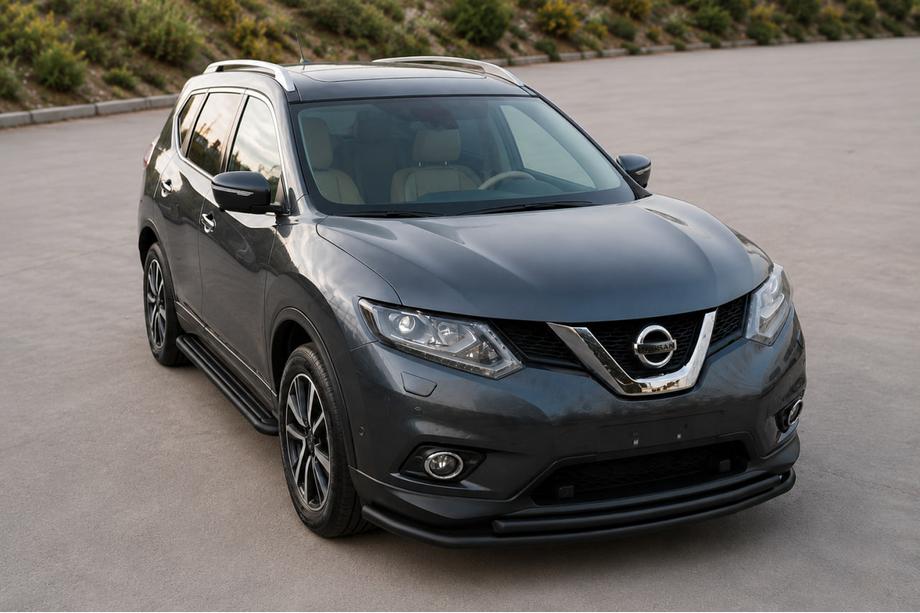 Nissan X-trail T32/Rogue 2014–2021 Priekšējais aizsargstienis ST014 Black (nerūsējošais tērauds) Image