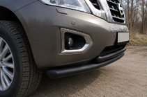 Toyota Rav 4 2013–2018 Priekšējais aizsargstienis ST014 Black (nerūsējošais tērauds) foto 1