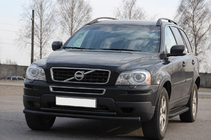 Volvo XC90 2002–2014 Priekšējais aizsargstienis ST014 Black (nerūsējošais tērauds) foto 2