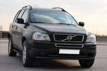 Volvo XC90 2002–2014 Priekšējais aizsargstienis ST014 Black (nerūsējošais tērauds) foto 3
