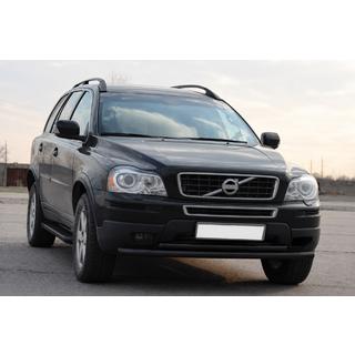 Priekšējais aizsargstienis ST014 Black (nerūsējošais tērauds) Volvo XC90 2002–2014 foto 3