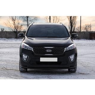 Priekšējais aizsargstienis ST014 60/42mm Black (nerūsējošais tērauds) Kia Sorento III UM 2014–2020 foto 3