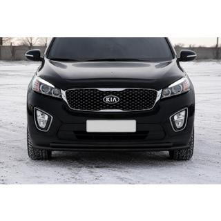 Priekšējais aizsargstienis ST014 60/42mm Black (nerūsējošais tērauds) Kia Sorento III UM 2014–2020 foto 4