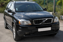 Volvo XC90 2002–2014 Priekšējais aizsargstienis ST014-2 Black (nerūsējošais tērauds) foto 3