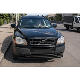 Priekšējais aizsargstienis ST014-2 Black (nerūsējošais tērauds) Volvo XC90 2002–2014 foto 2