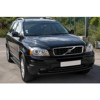 Priekšējais aizsargstienis ST014-2 Black (nerūsējošais tērauds) Volvo XC90 2002–2014 foto 3