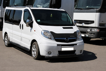 Nissan Primastar 2002–2014 Priekšējais aizsargstienis ST014/2 Black (nerūsējošais tērauds) foto 2
