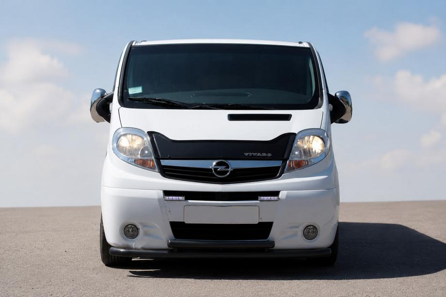 Nissan Primastar 2002–2014 Priekšējais aizsargstienis ST014/2 Black (nerūsējošais tērauds) Image