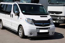 Renault Trafic 2001–2015 Priekšējais aizsargstienis ST014/2 Black (nerūsējošais tērauds) foto 2