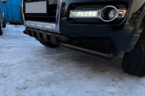 Mitsubishi Pajero Wagon IV 2006–2021 Priekšējais aizsargs ST015 Black (nerūsējošais tērauds) foto 3