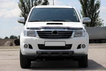Toyota Hilux 2006–2015 Priekšējais aizsargs ST015 Black (nerūsējošais tērauds) foto 1