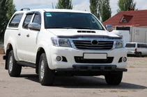 Toyota Hilux 2006–2015 Priekšējais aizsargs ST015 Black (nerūsējošais tērauds) foto 3