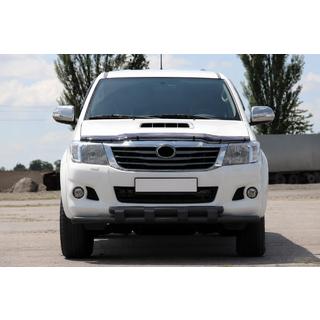 Priekšējais aizsargs ST015 Black (nerūsējošais tērauds) Toyota Hilux 2006–2015 foto 1