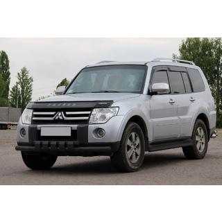 Priekšējais aizsargs ST015 Black (nerūsējošais tērauds) Mitsubishi Pajero Wagon III 1999–2006 foto 1
