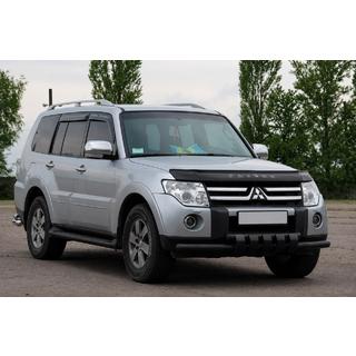 Priekšējais aizsargs ST015 Black (nerūsējošais tērauds) Mitsubishi Pajero Wagon III 1999–2006 foto 3