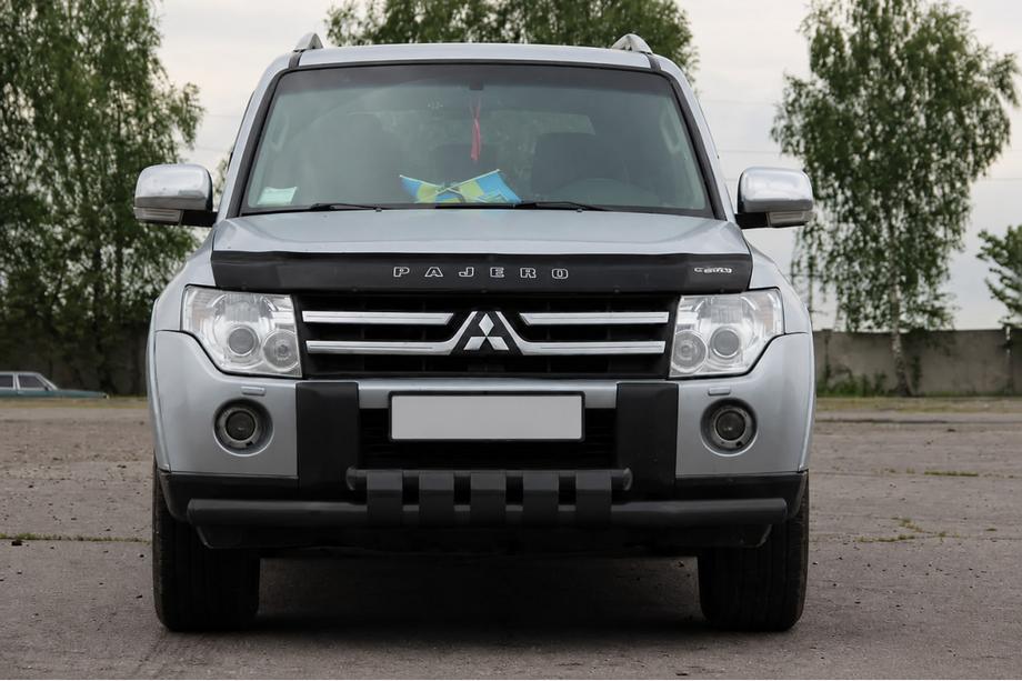 Mitsubishi Pajero Wagon III 1999–2006 Priekšējais aizsargs ST015 Black (nerūsējošais tērauds) Foto 2