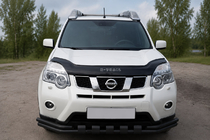 Nissan X-trail T31 2007–2014 Priekšējais aizsargs ST015 Black (nerūsējošais tērauds) foto 1