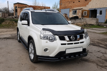 Nissan X-trail T31 2007–2014 Priekšējais aizsargs ST015 Black (nerūsējošais tērauds) foto 3