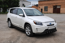 Toyota Rav 4 2006–2013 Priekšējais aizsargs ST015 Black (nerūsējošais tērauds) foto 2