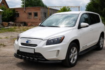 Toyota Rav 4 2006–2013 Priekšējais aizsargs ST015 Black (nerūsējošais tērauds) foto 3