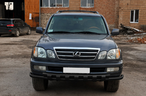 Lexus LX470 1998–2007 Priekšējais aizsargs ST015 Black (nerūsējošais tērauds) foto 1