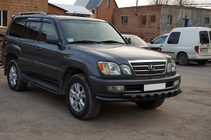 Lexus LX470 1998–2007 Priekšējais aizsargs ST015 Black (nerūsējošais tērauds) foto 2