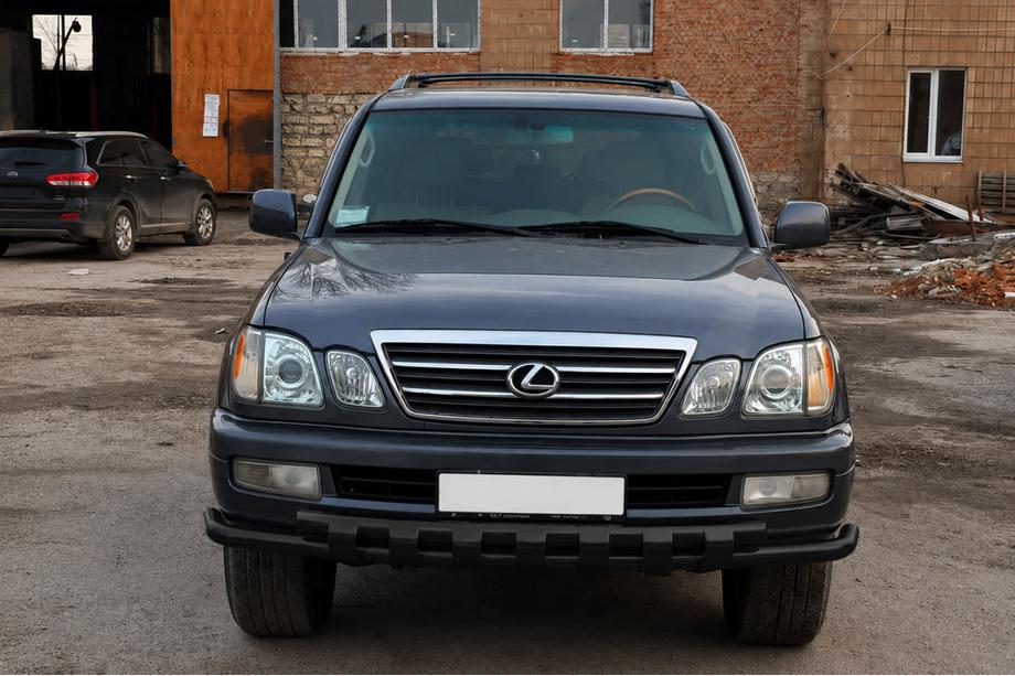 Lexus LX470 1998–2007 Priekšējais aizsargs ST015 Black (nerūsējošais tērauds) Image