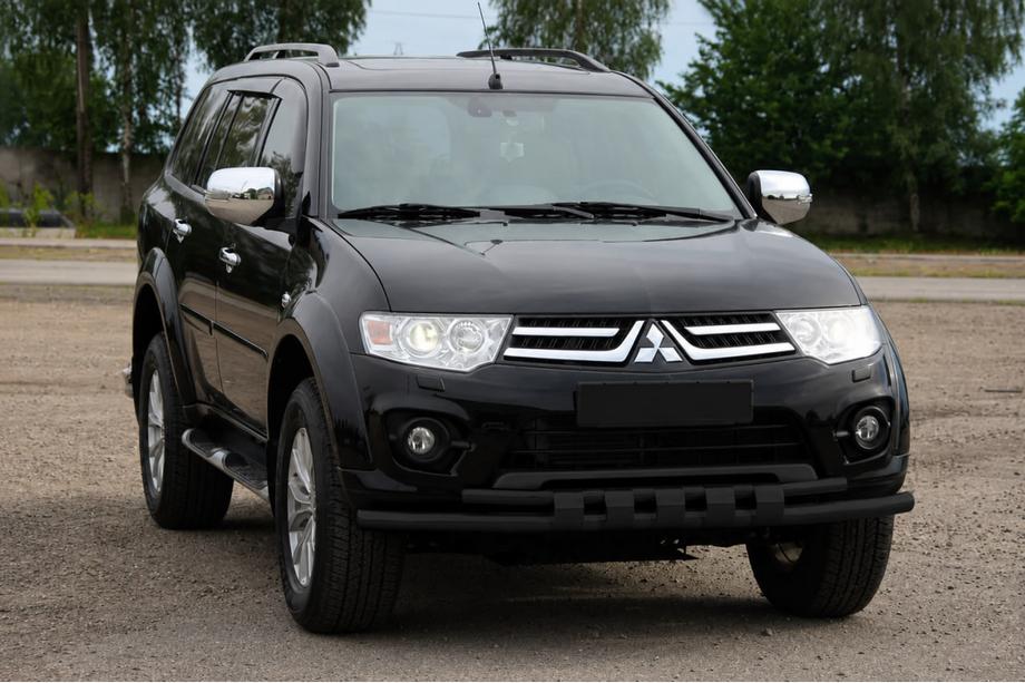 Mitsubishi L200 2006–2015 Priekšējais aizsargs ST015 Black (nerūsējošais tērauds) Image