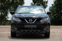 Nissan Qashqai 2014–2021 Priekšējais aizsargstienis ST015 Black (nerūsējošais tērauds) foto 1