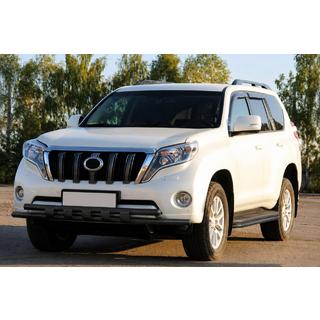 Priekšējais aizsargstienis ST015 Black (nerūsējošais tērauds) Toyota Land Cruiser Prado 150 2009–2023 foto 2