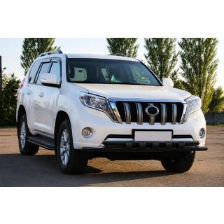 Priekšējais aizsargstienis ST015 Black (nerūsējošais tērauds) Toyota Land Cruiser Prado 150 2009–2023 foto 3