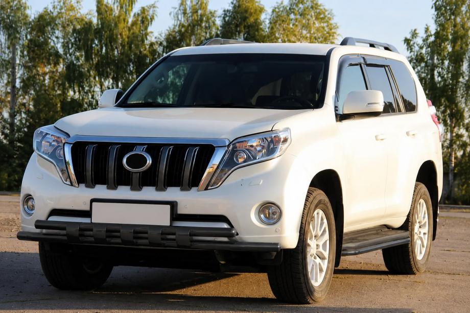 Toyota Land Cruiser Prado 150 2009–2023 Priekšējais aizsargstienis ST015 Black (nerūsējošais tērauds) Foto 2