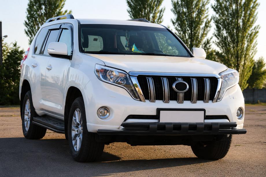 Toyota Land Cruiser Prado 150 2009–2023 Priekšējais aizsargstienis ST015 Black (nerūsējošais tērauds) Foto 3