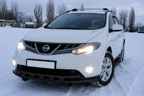 Nissan Murano 2008–2014 Priekšējais aizsargstienis ST015 Black (nerūsējošais tērauds) foto 3