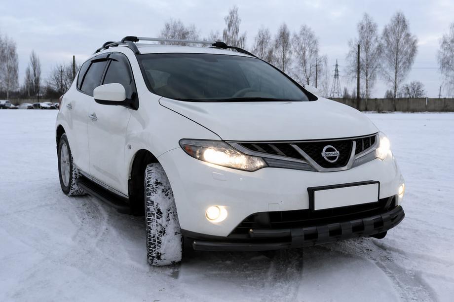 Nissan Murano 2008–2014 Priekšējais aizsargstienis ST015 Black (nerūsējošais tērauds) Image